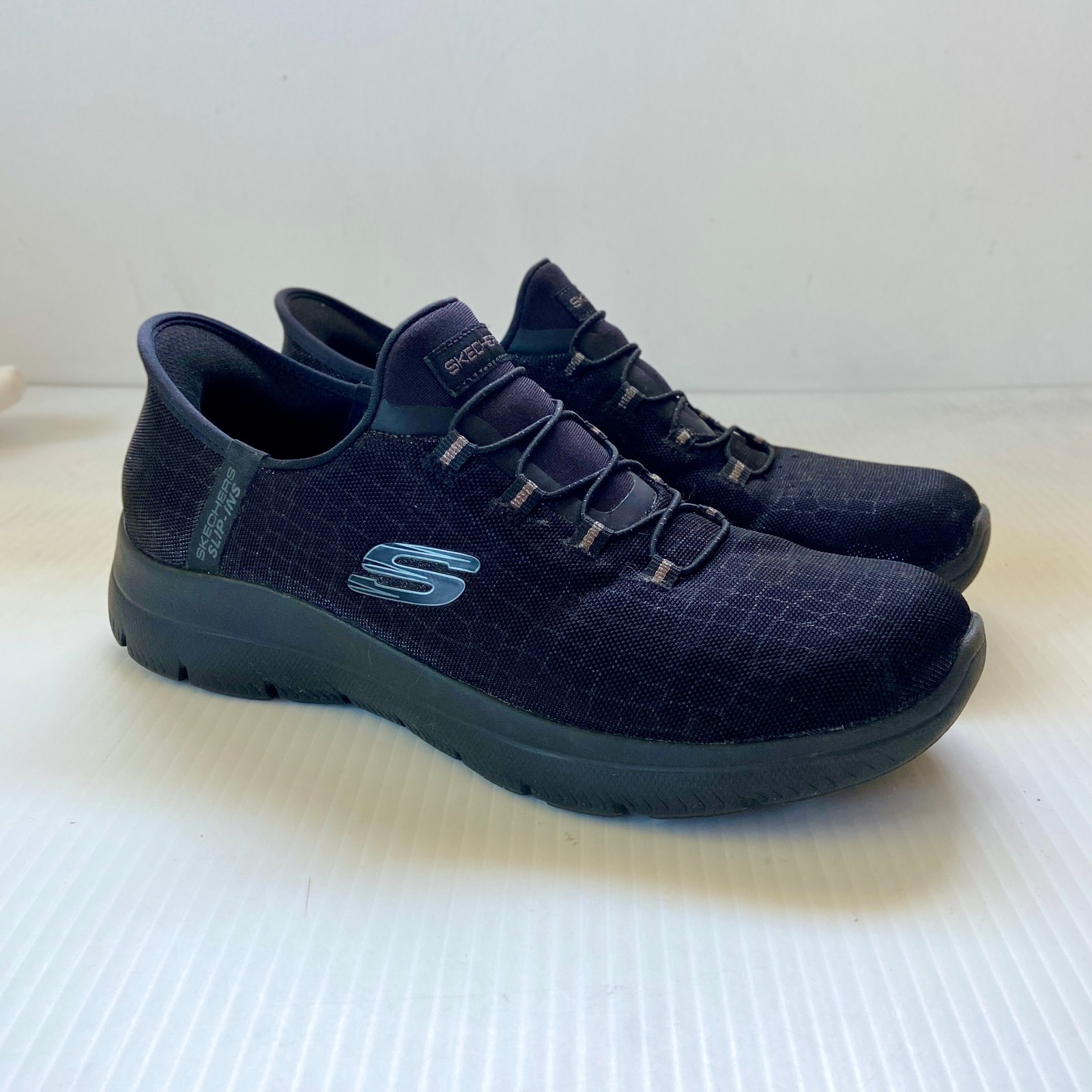 Skechers Slip Ins Summits Classy Night In Black Womens 7.5 Style 150128